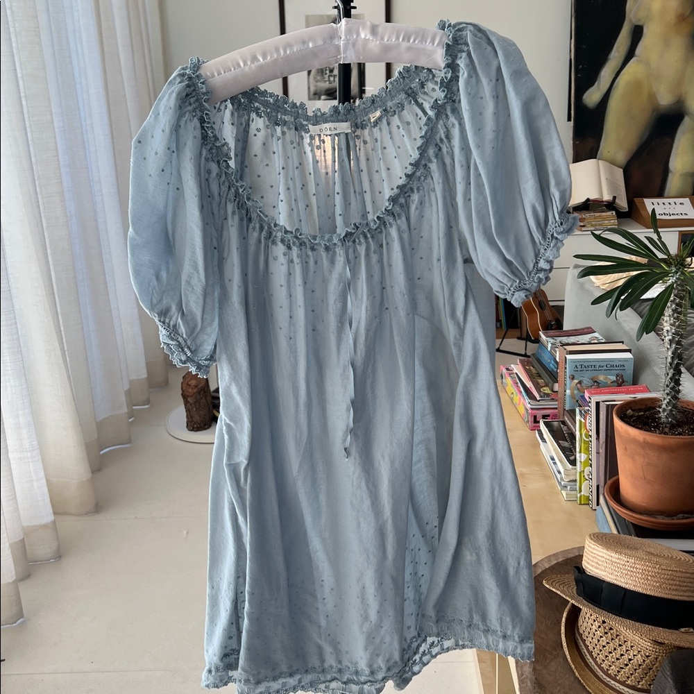 Doen Cotton Nightgown pre-loved blue